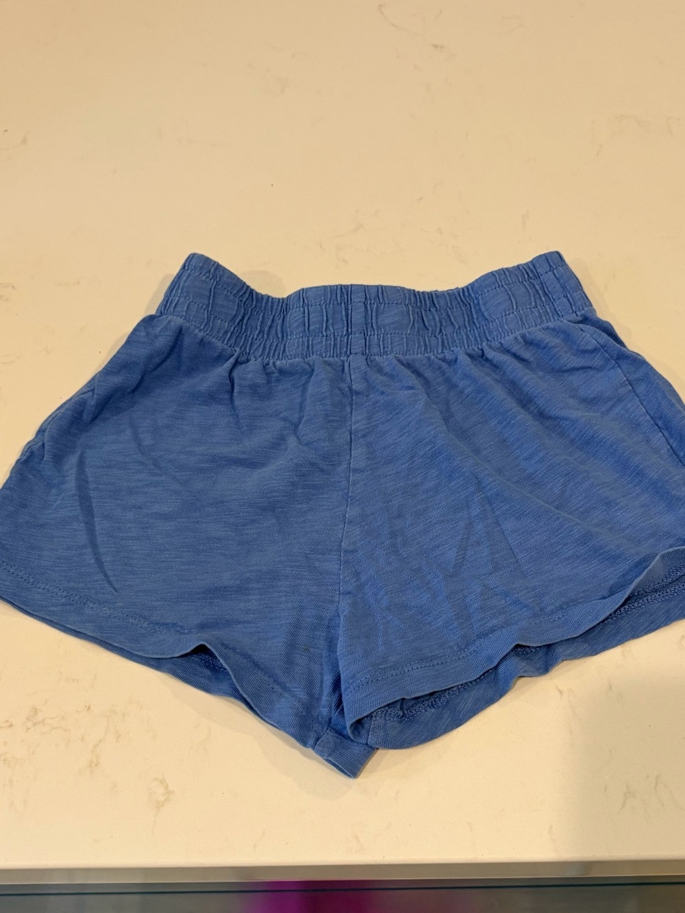 J. Crew Periwinkle Blue Elastic-Waist Girls' Athletic Shorts